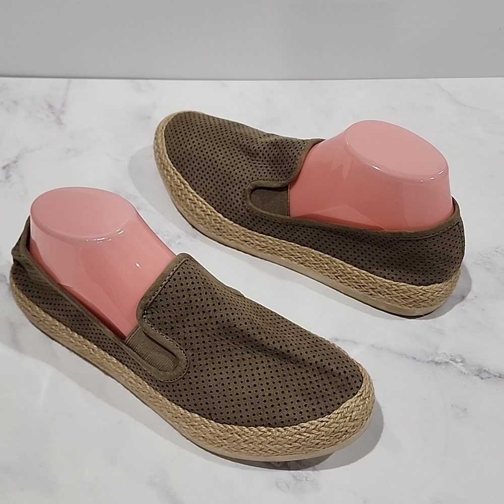 Esprit Espadrille Comfort Olive & Tan Shoes